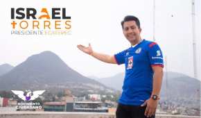 El candidato de MC a la alcaldía de Ecatepec, promete estadio para el Cruz Azul en ese municipio si gana.