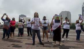 Este jueves se manifestaron familias de personas desaparecidas en el tramo de la carretera Monterrey-Nuevo Laredo