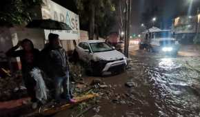 Las lluvias de este lunes causaron severos daños en varias zonas de Ecatepec
