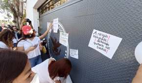 La comunidad estudiantil de Guanajuato protestó por la muerte de Ángel Yael