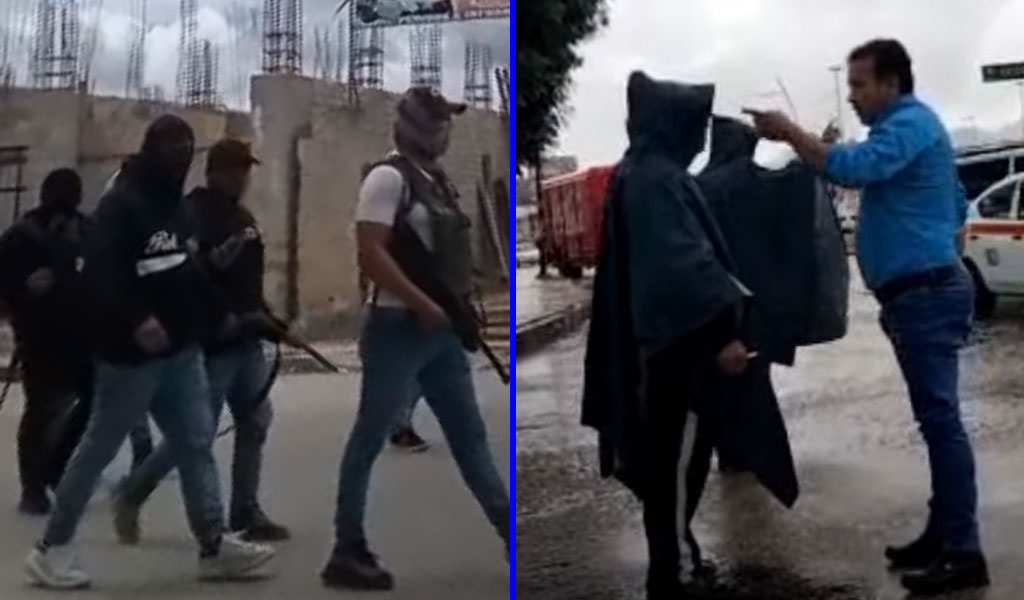 Hombres armados toman calles de San Cristóbal de las Casas