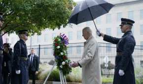 El presidente rindió honores a los caídos por los ataques del 11-S
