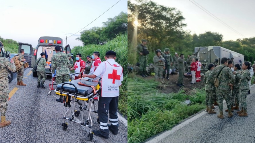 Volcadura De Camión De La Semar Deja 1 Muerto Y 17 Heridos