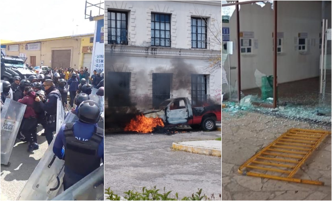 VIDEOS: 'Los Motonetos' causan destrozos en San Cristobal de las Casas,  Chiapas