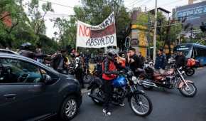 Motociclistas realizaron protestas y cierres  contra las medidas propuestas por la Semovi