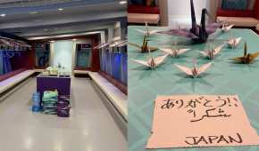 Japón elaboró grullas de origami como símbolo de paz y buena suerte