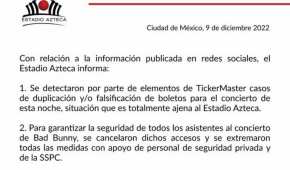 El Estadio Azteca reconoció que cerró los accesos ante la aparición de boletos clonados.