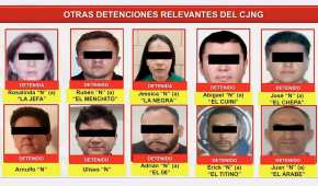 Las autoridades han detenido a familiares y operadores de 'El Mencho'