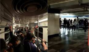 Quienes iban a bordo de trenes reportaron que se quedaron detenidos por más de 20 minutos