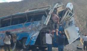 El accidente se registró aproximadamente a las 14:30 horas en sentido a Cuecnopalan