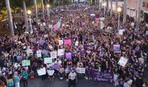 Personas marcharon en todo el país, en el marco del Día Internacional de la Mujer