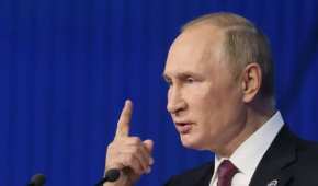 El presidente de Rusia, Vladimir Putin, se lanzó contra la Comunidad Internacional.