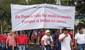 Partieron de la sede de Pemex al hospital en Villahermosa