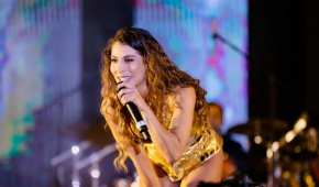 La cantante fue la encargada de cantar el Himno en la México City Series