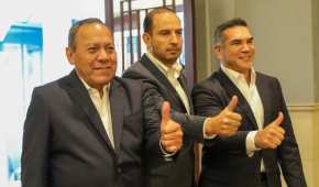 Los partidos PRD, PAN y PRI  conforman el bloque opositor Va por México