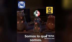 El video, publicado en la cuenta oficial del partido Morena, retoma un fragmento de la película Ratatouille