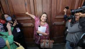 La panista tocó las puertas de Palacio Nacional sin embargo no le fue abierta