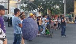 Bloquearon la avenida Garza Sada