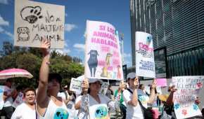 En Puebla, la protesta pacífica partió de la Fiscalía del estado hacia el zócalo de la capital poblana.