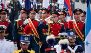 Una delegación de cadetes de Rusia participó en el aniversario del Inicio de la Independencia de México
