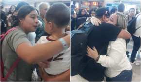A su llegada a Culiacán, la pareja fue recibida por familiares
