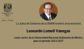 Leonardo Lomelí Vanegas es economista por la UNAM
