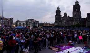 Las manifestaciones por el 8M desembocan en el Zócalo