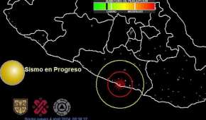 El SSN informó que el temblor se localizó a 25 kilómetros al sureste de este sitio turístico