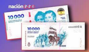 Conoce la nueva cara de los billetes de 10 mil pesos en Argentina
