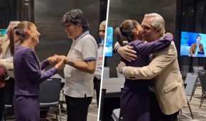 Los políticos sudamericanos abrazaron a la candidata presidencial de Morena