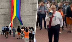Rafael Riva Palacio Pontones ordenó romper una bandera LGBT