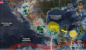 También ocasionará lluvias en Hidalgo, Puebla, Oaxaca, Querétaro y San Luis Potosí