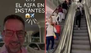 El panista se burló del aeropuerto insignia del gobierno del presidente AMLO