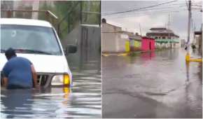 En diferentes puntos del municipio se reportaron encharcamientos e inundaciones