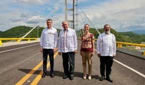 El Presidente encabezó la inauguración del puente atirantado de La Concordia