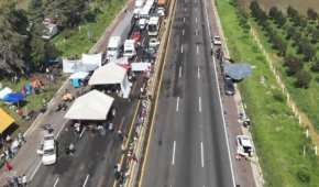 La manifestación en la carretera México-Puebla se perfila a cumplir 4 días