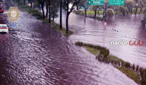 Debido a una serie de fuertes lluvias, el Tren Ligero dejó de avanzar