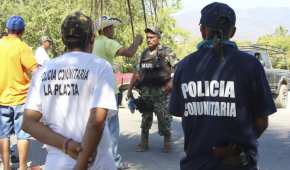 Los policías comunitarios fueron ubicados en acciones conjuntas entre autoridades estatales