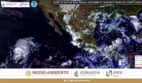 Provocará fuertes lluvias en los estados del pacífico y centro del país