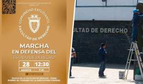 Alumnos están convocando a una marcha que partirá de la Águila en la explanada de Derecho