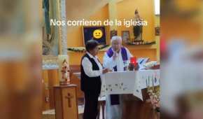 Molesto, el padre pidió retirar al niño de la iglesia