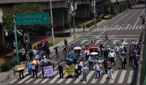 Estudiantes bloquearon Viaducto Río de la Piedad en ambos sentidos