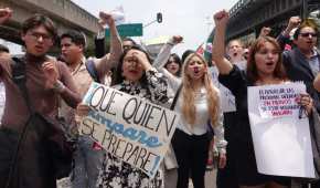 Estudiantes de la UNAM protestan por la reforma al Poder Judicial