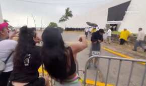 Los manifestantes se pronunciaron afuera del palacio legislativo de Chetumal