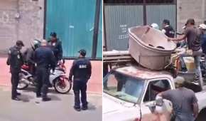 Los trabajadores se convirtieron en los salvadores del biker