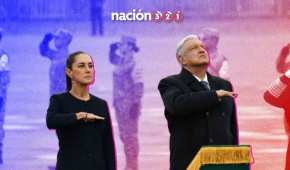 El Presidente estuvo acompañado de su sucesora en el poder: Claudia Sheinbaum