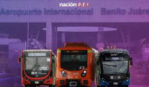 Muy cerca de las terminales del AICM se encuentra el transporte público