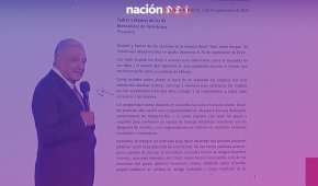 El mandatario mexicano reveló la carta que envió a los padres de los 43 de Ayotzinapa