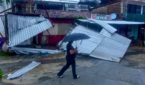 Hasta este momento, 'John' ha dejado un saldo de cuatro personas muertas en el estado de Guerrero