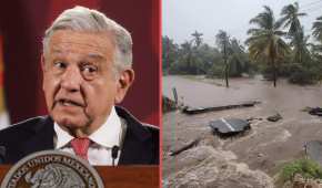 Dijo AMLO, por las inundaciones que hay en Guerrero, tras el paso de John